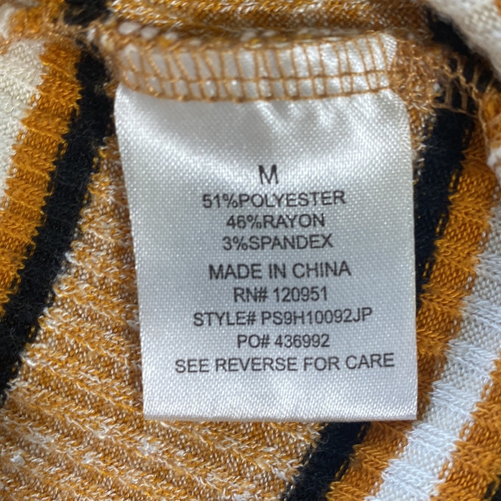 Stripped Halter Neck Ribbed Tank Top - Picture 7 of 7